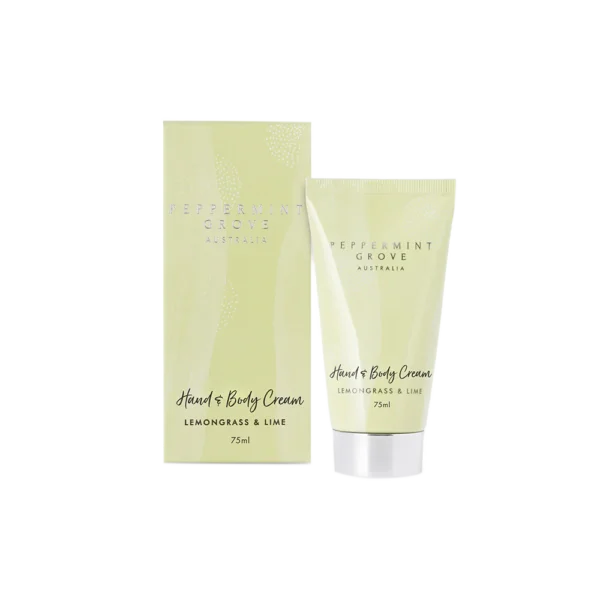 Peppermint Grove Lemongrass & Lime Hand & Body Cream Tube 75ml