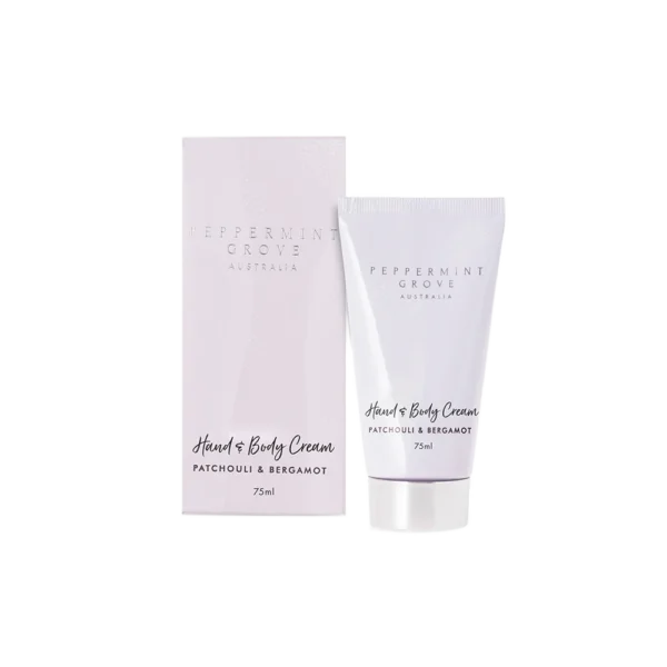 Peppermint Grove Patchouli & Bergamot Hand & Body Cream Tube 75ml