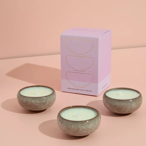 Zesty Lemons Contemporary Kiln Pink Tea Lights