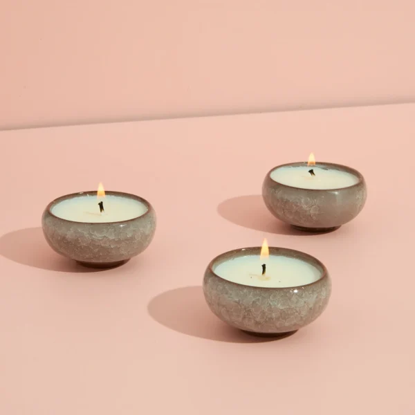 Zesty Lemons Contemporary Kiln Pink Tea Lights - Image 2