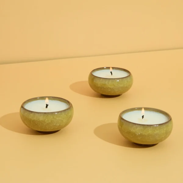 Zesty Lemons Contemporary Kiln Yellow Tea Lights - Image 2