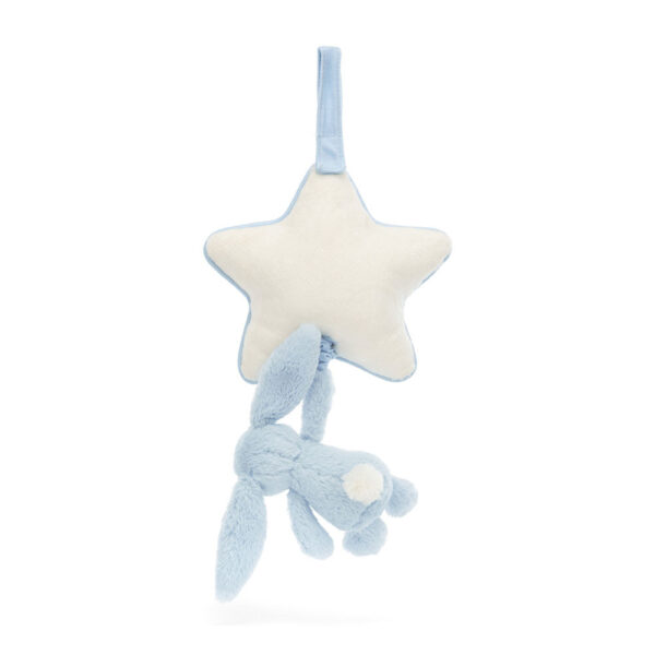 Jellycat Baby Blue Bashful Bunny Musical Pull - Image 3