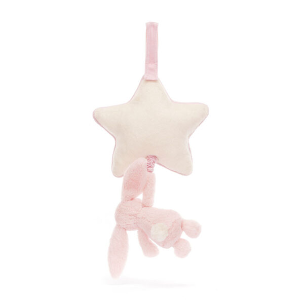 Jellycat Baby Pink Bashful Bunny Musical Pull - Image 3