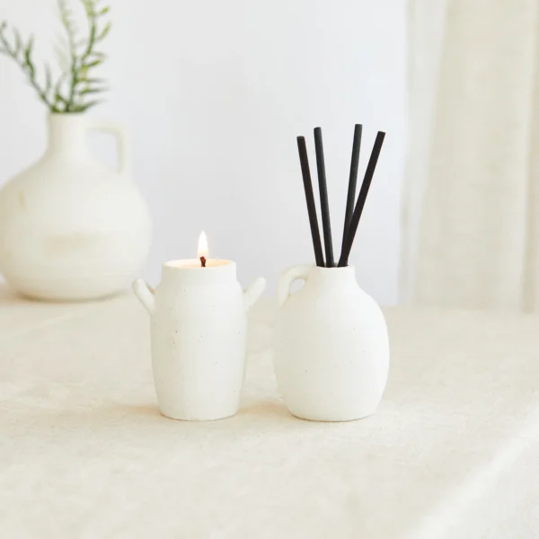 Zesty Lemons Scandi: Alskar Mini Candle & Diffuser Gift Set