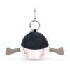 Jellycat Amuseables Sports Baseball Bag Charm - Image 3