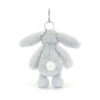 Jellycat Bashful Silver Bunny Bag Charm - Image 3