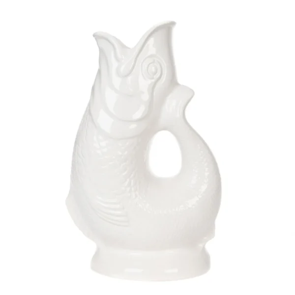 Gurgly - Large 28cm Cotton White Glug Jug