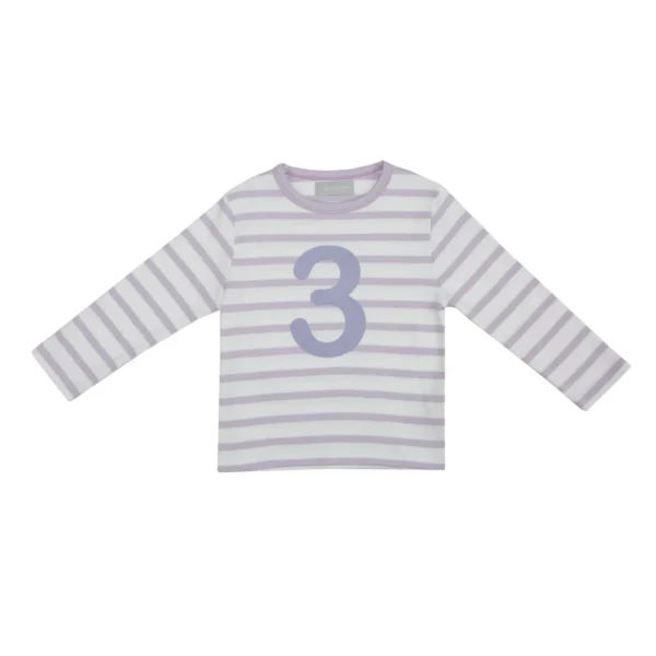 Bob & Blossom Parma Violet & White Breton Striped Shirt - Image 5