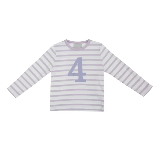 Bob & Blossom Parma Violet & White Breton Striped Shirt - Image 7