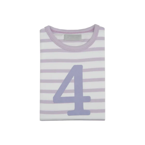 Bob & Blossom Parma Violet & White Breton Striped Shirt - Image 8