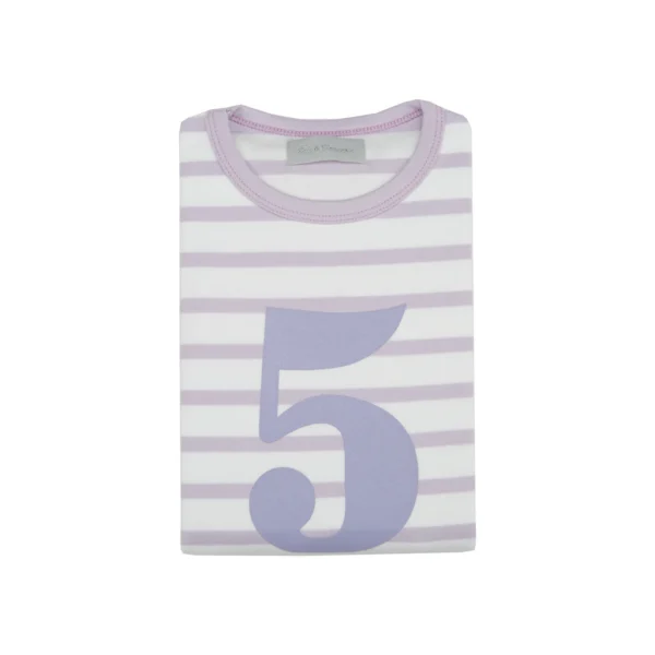 Bob & Blossom Parma Violet & White Breton Striped Shirt - Image 10
