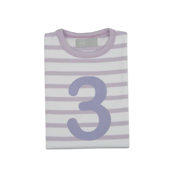 Bob & Blossom Parma Violet & White Breton Striped Shirt - Image 6