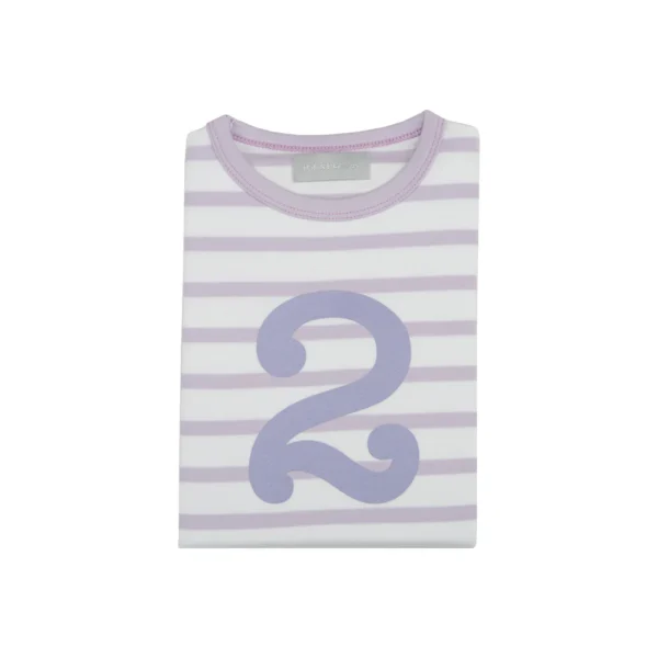 Bob & Blossom Parma Violet & White Breton Striped Shirt - Image 4