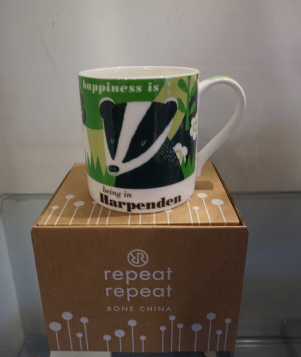 Repeat Repeat Meadow | Harpenden Mug | Badger
