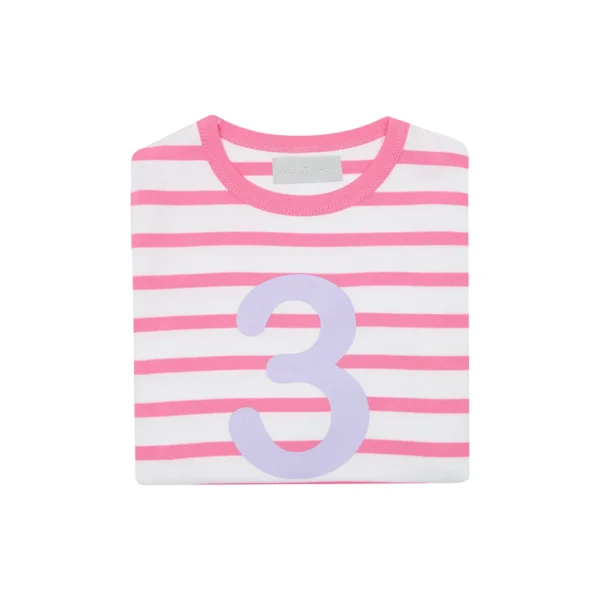 Bob & Blossom Hot Pink & White Breton Striped Shirt - Image 6