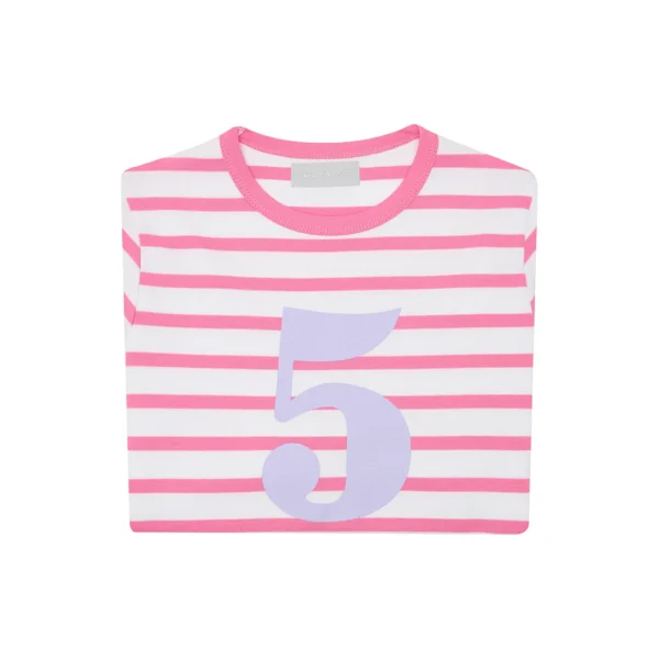 Bob & Blossom Hot Pink & White Breton Striped Shirt - Image 10