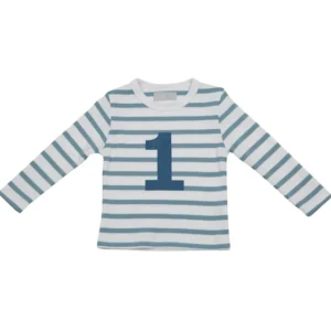Bob & Blossom Ocean Blue & White Breton Shirt
