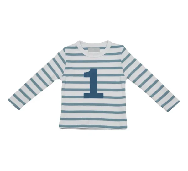 Bob & Blossom Ocean Blue & White Breton Shirt