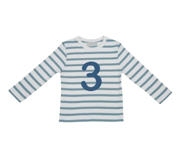 Bob & Blossom Ocean Blue & White Breton Shirt - Image 5