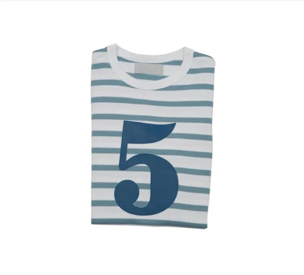 Bob & Blossom Ocean Blue & White Breton Shirt - Image 10