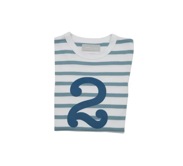 Bob & Blossom Ocean Blue & White Breton Shirt - Image 4