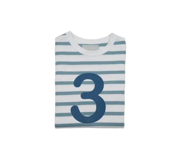 Bob & Blossom Ocean Blue & White Breton Shirt - Image 6