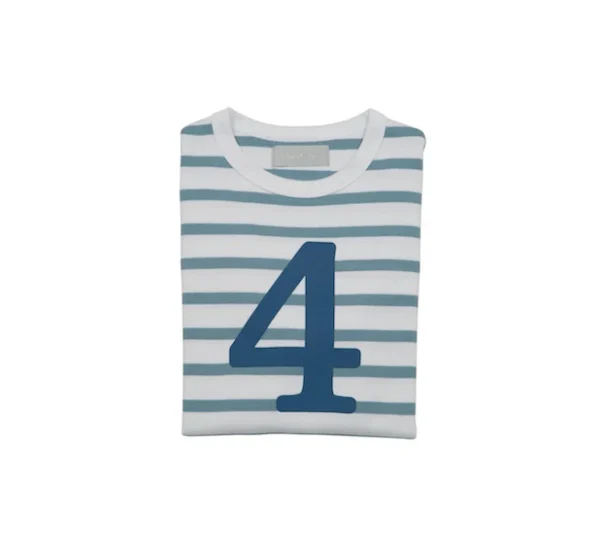 Bob & Blossom Ocean Blue & White Breton Shirt - Image 8