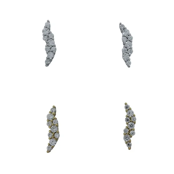 Reeves And Reeves Flash CZ Stud Earring