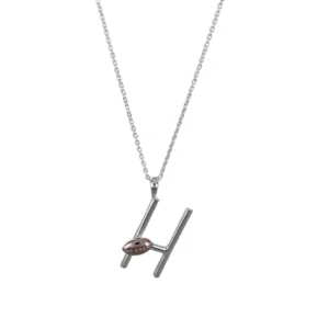 Reeves And Reeves Silver Rugby Necklace