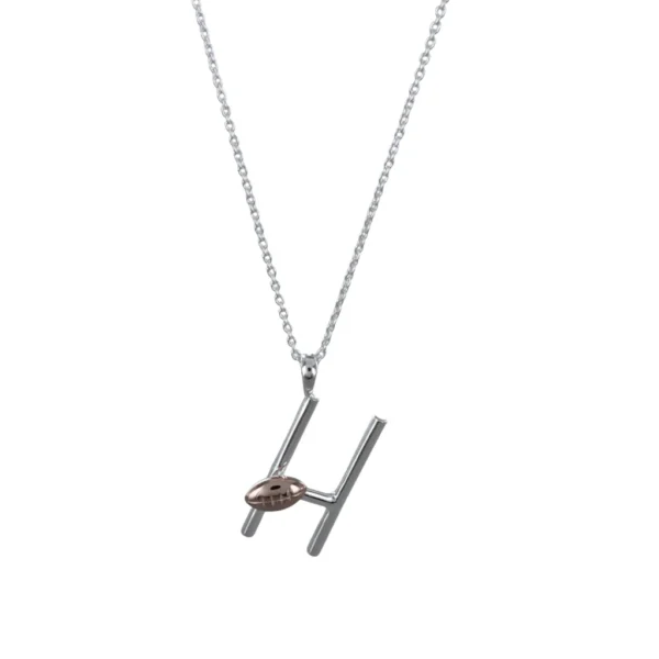 Reeves And Reeves Silver Rugby Necklace