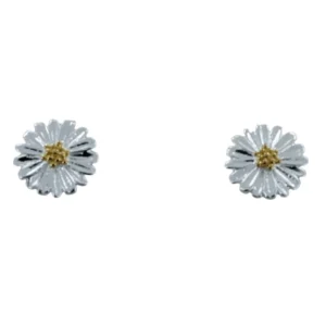Reeves And Reeves Daisy Sterling Silver Stud Earrings