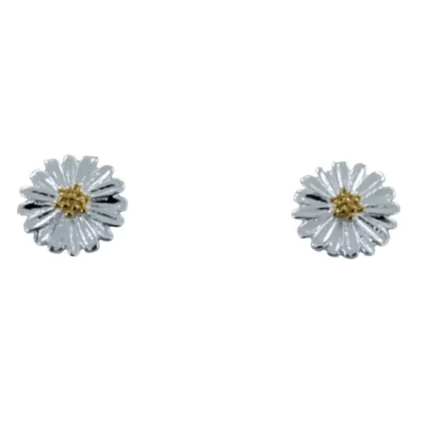 Reeves And Reeves Daisy Sterling Silver Stud Earrings