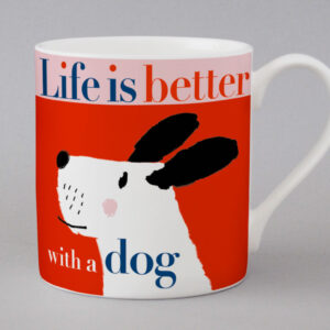Repeat Repeat Life Big Dog Mug Pink